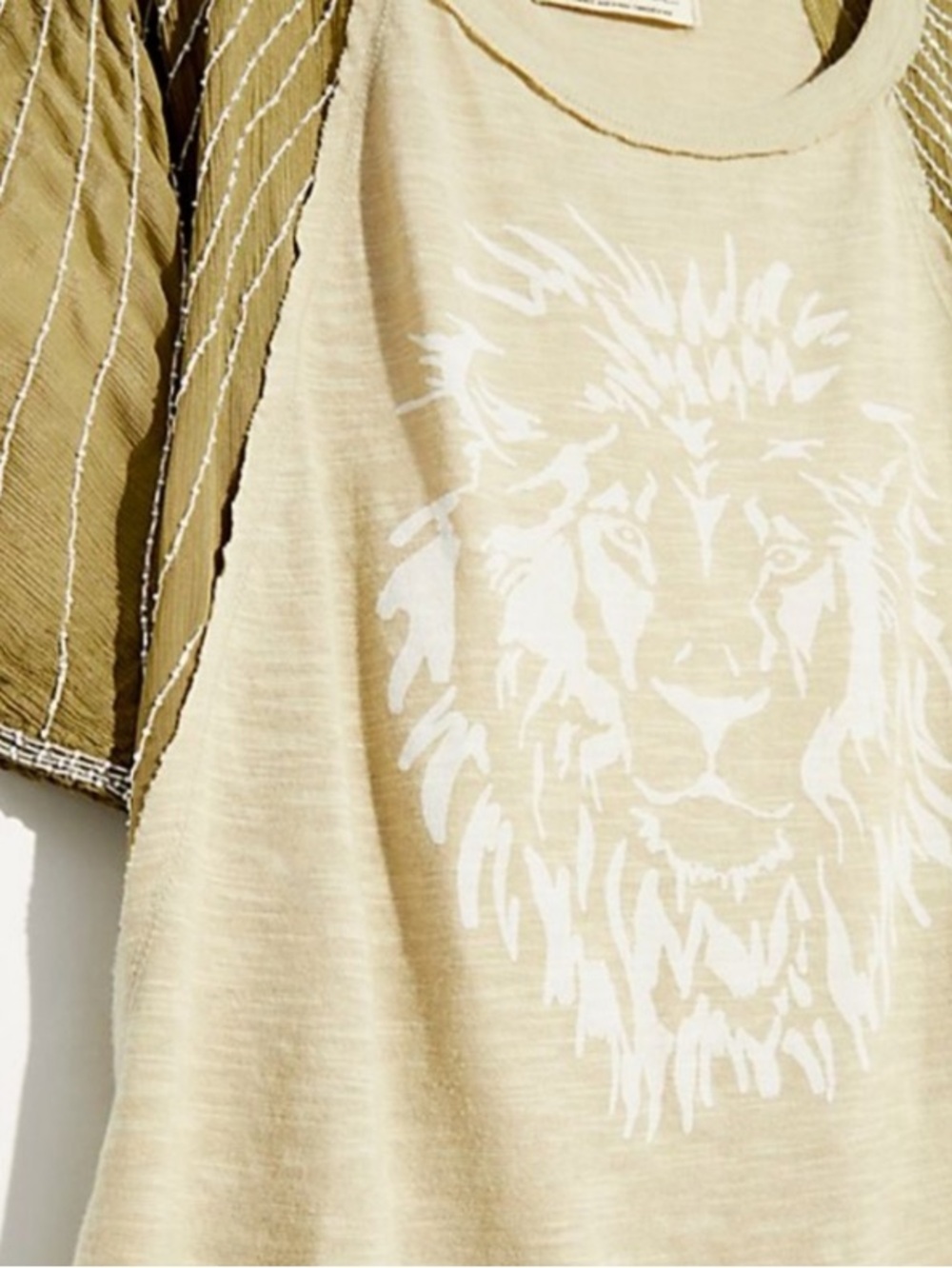 Free People - We the Free Showtime Tee - Olive - NWT - Picture 2 of 12